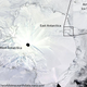 Map of Antarctica showing the location of the Amery Ice Shelf.
